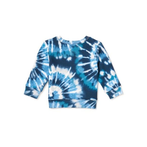 Garanimals Baby Boys Tie Dye Print Fleece Long Sleeve Sweatshirt - various sizes - Picture 1 of 4